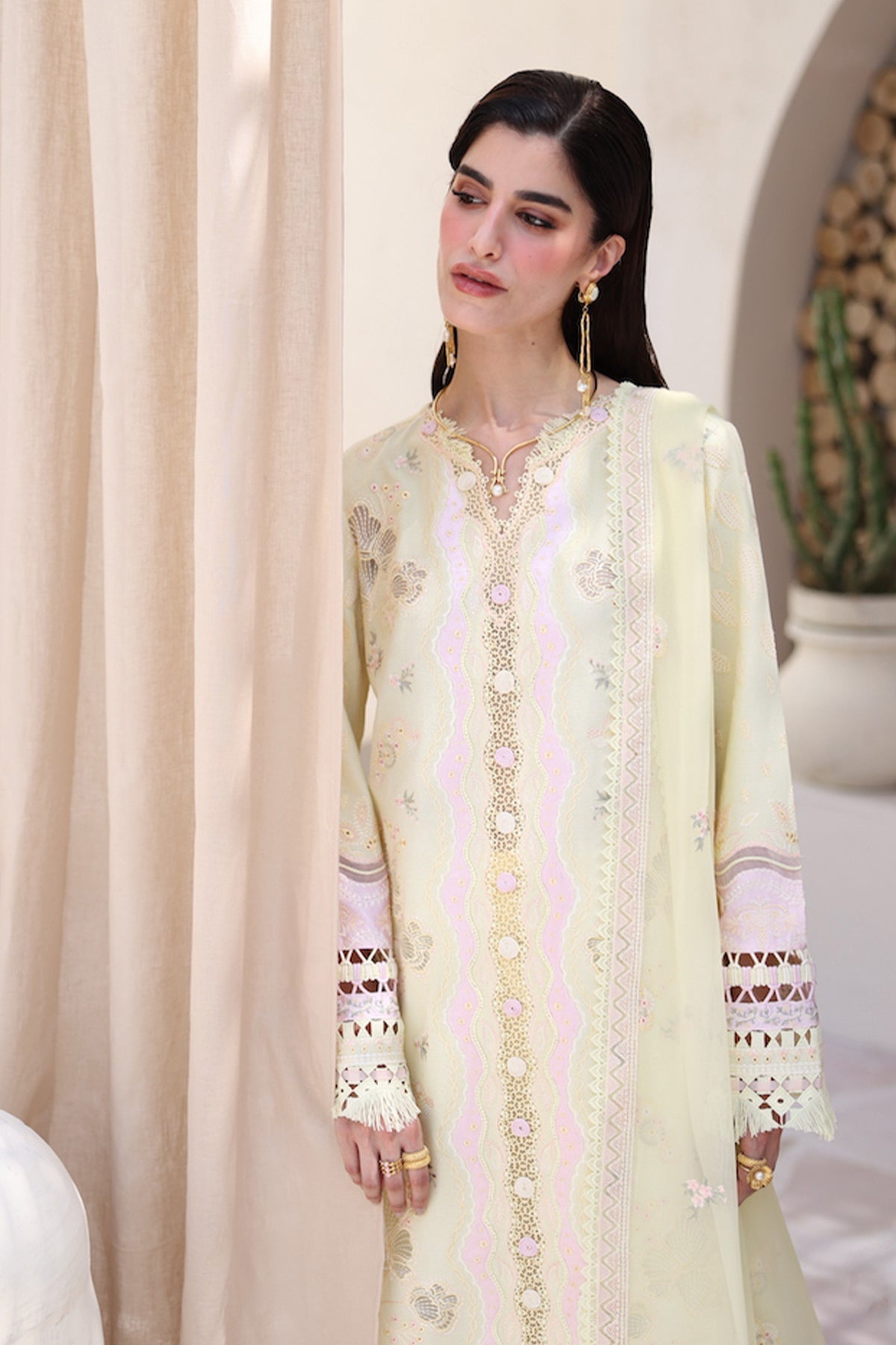Qalamkar | Casual Pret 26 | PA-02 DAWN by Qalamkar - Designer Dress  - Type : Ladies Clothes - Available at Libayah - 100% Original 