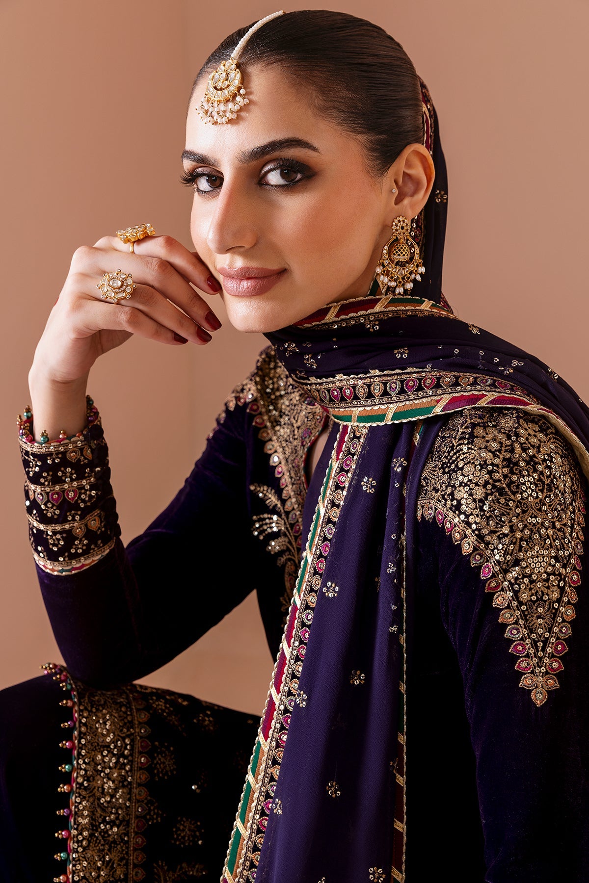Jazmin | Chandani Velvet Formals 25 | CVF D-08 by Jazmin - Designer Dress  - Type : Ladies Clothes - Available at Libayah - 100% Original 