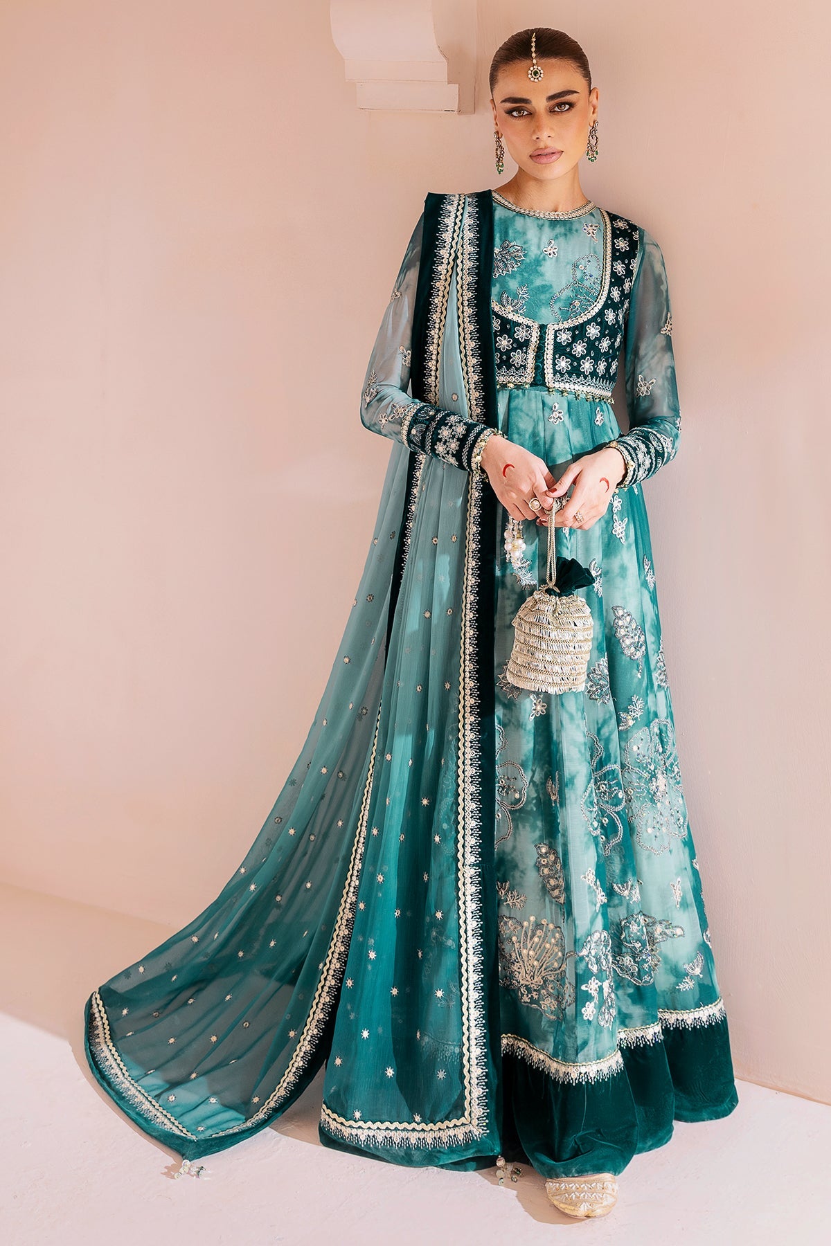 Jazmin | Chandani Velvet Formals 25 | CVF D-06 by Jazmin - Designer Dress  - Type : Ladies Clothes - Available at Libayah - 100% Original 