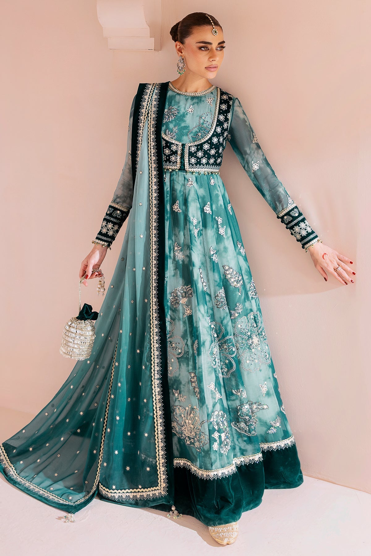 Jazmin | Chandani Velvet Formals 25 | CVF D-06 by Jazmin - Designer Dress  - Type : Ladies Clothes - Available at Libayah - 100% Original 
