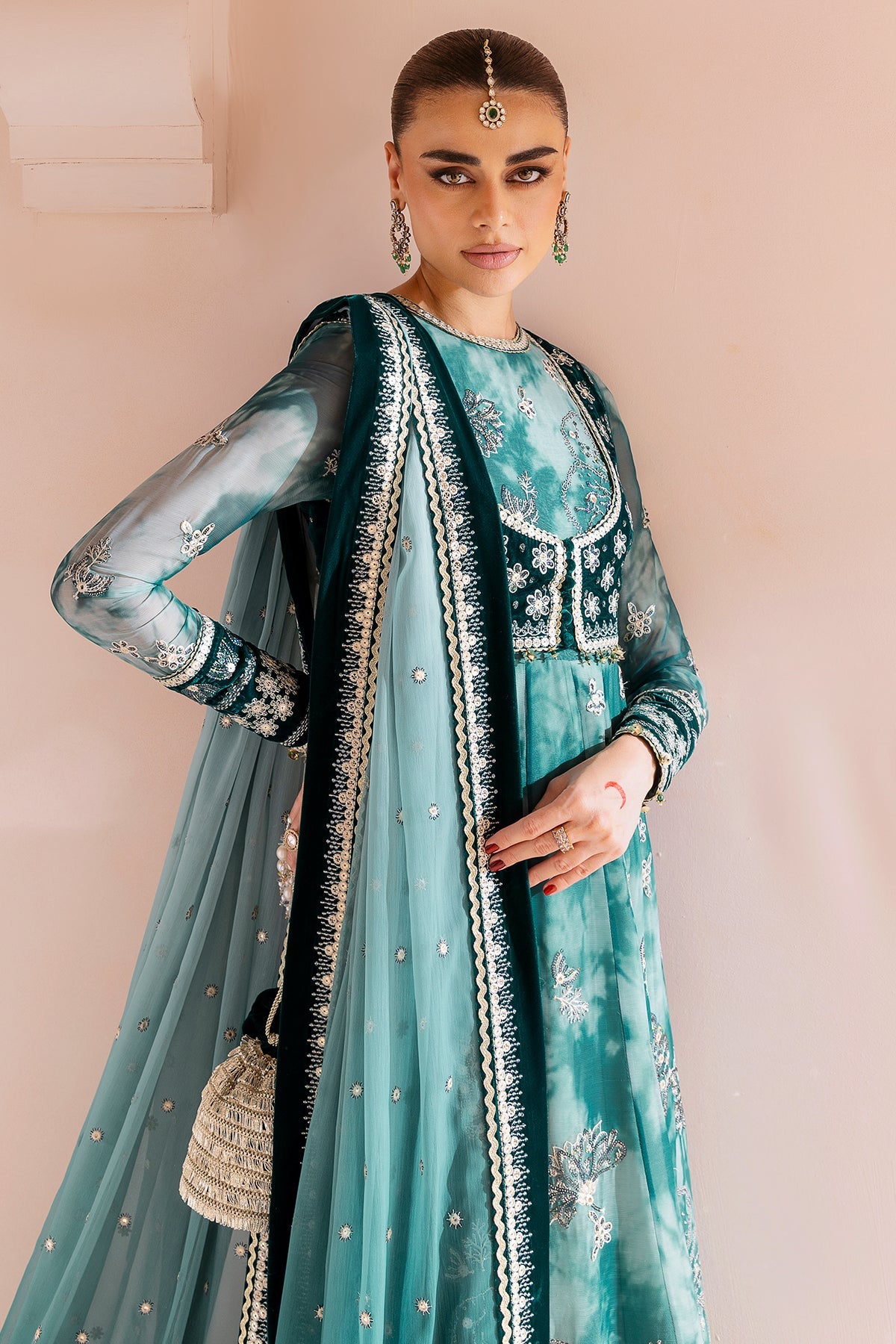 Jazmin | Chandani Velvet Formals 25 | CVF D-06 by Jazmin - Designer Dress  - Type : Ladies Clothes - Available at Libayah - 100% Original 