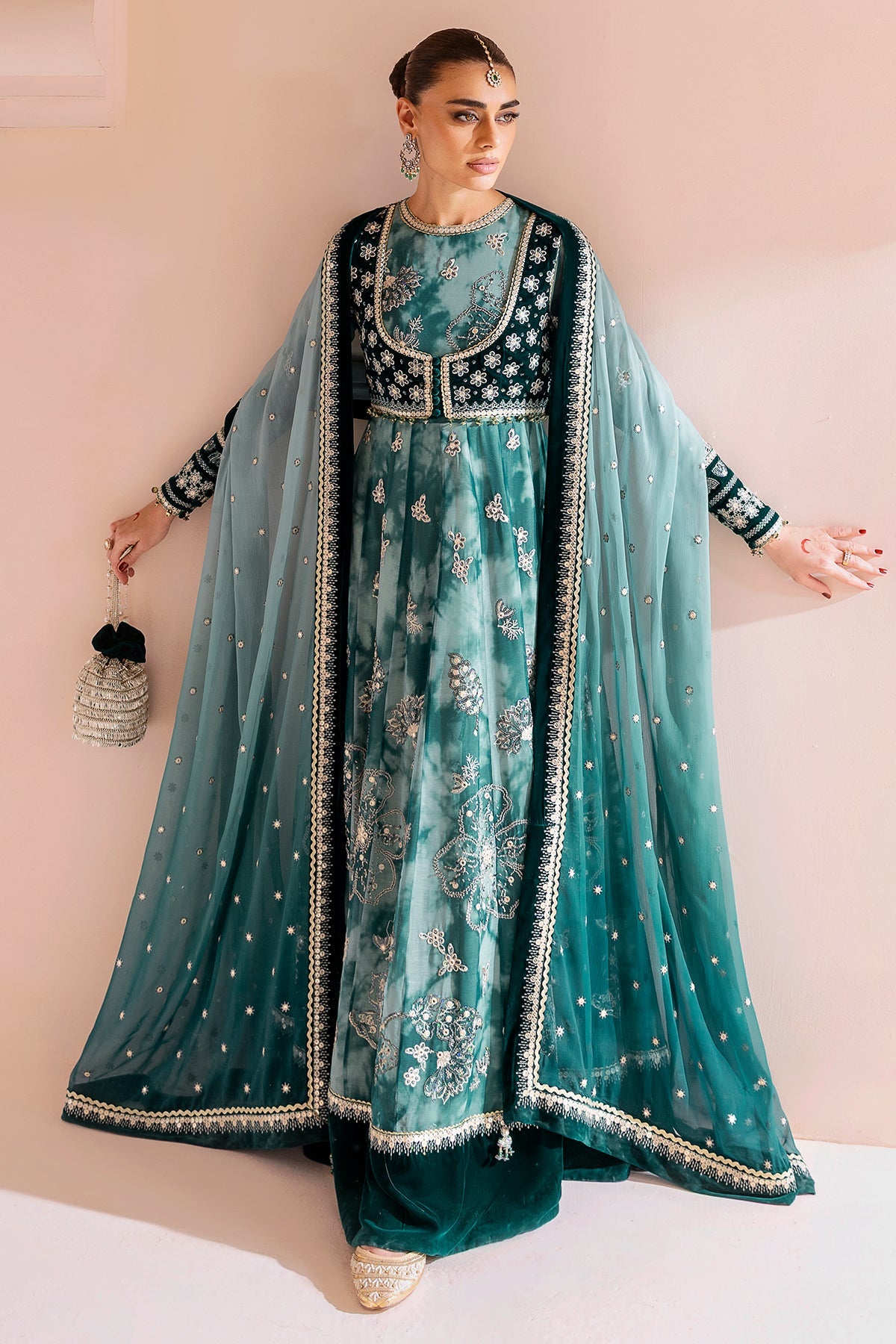 Jazmin | Chandani Velvet Formals 25 | CVF D-06 by Jazmin - Designer Dress  - Type : Ladies Clothes - Available at Libayah - 100% Original 