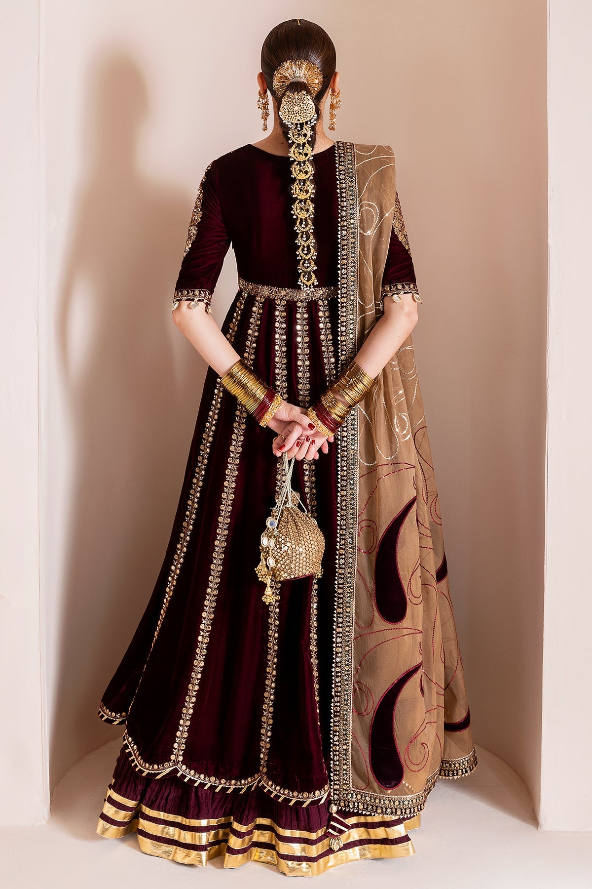 Jazmin | Chandani Velvet Formals 25 | CVF D-12 by Jazmin - Designer Dress  - Type : Ladies Clothes - Available at Libayah - 100% Original 