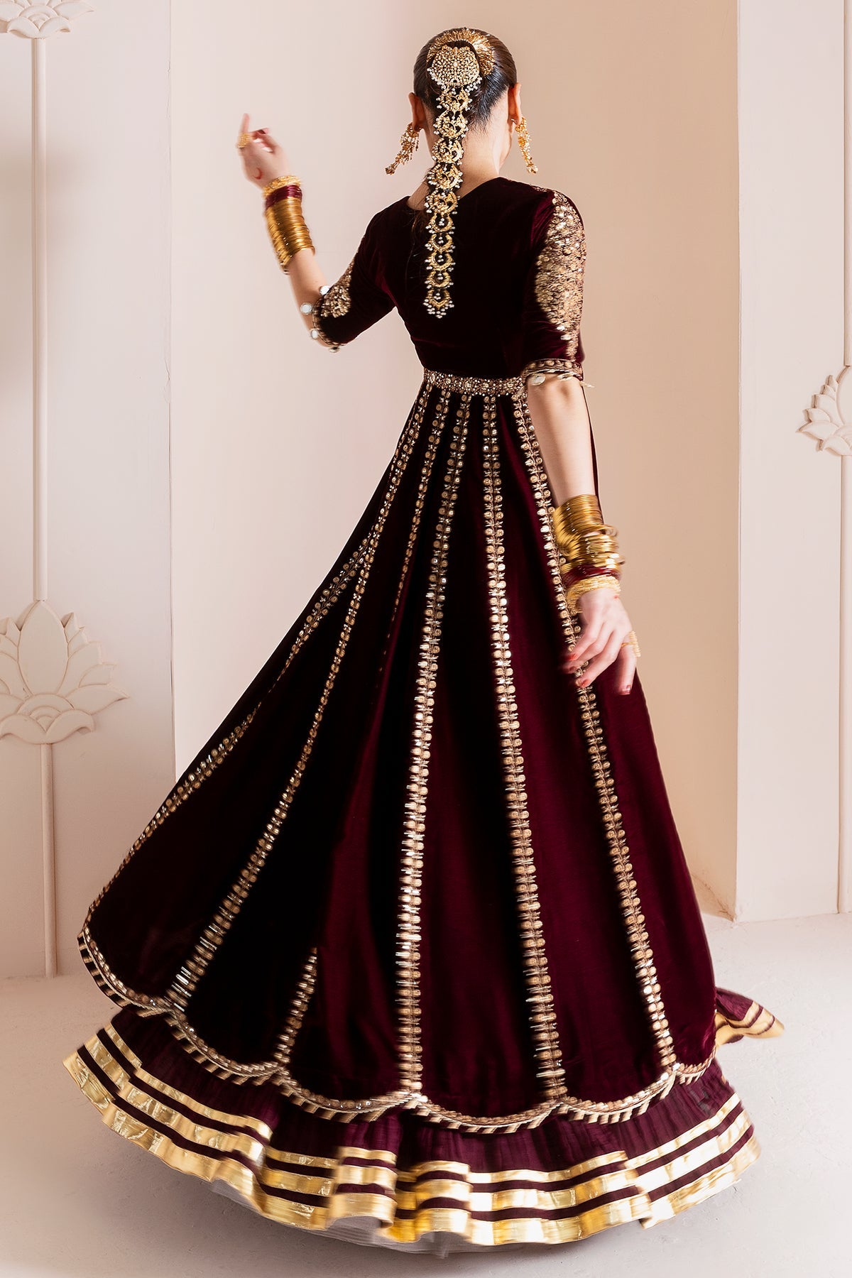 Jazmin | Chandani Velvet Formals 25 | CVF D-12 by Jazmin - Designer Dress  - Type : Ladies Clothes - Available at Libayah - 100% Original 