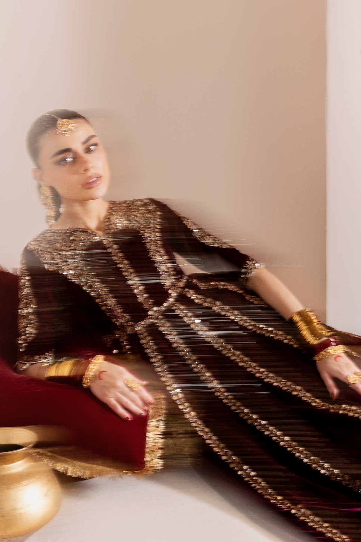 Jazmin | Chandani Velvet Formals 25 | CVF D-12 by Jazmin - Designer Dress  - Type : Ladies Clothes - Available at Libayah - 100% Original 