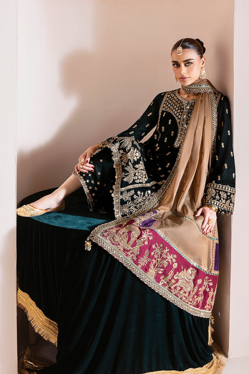 Jazmin | Chandani Velvet Formals 25 | CVF D-01 by Jazmin - Designer Dress  - Type : Ladies Clothes - Available at Libayah - 100% Original 