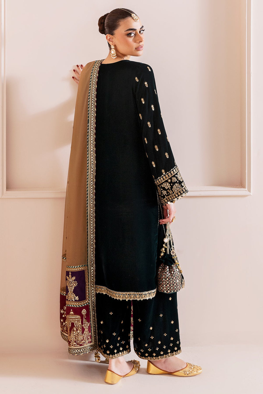 Jazmin | Chandani Velvet Formals 25 | CVF D-01 by Jazmin - Designer Dress  - Type : Ladies Clothes - Available at Libayah - 100% Original 