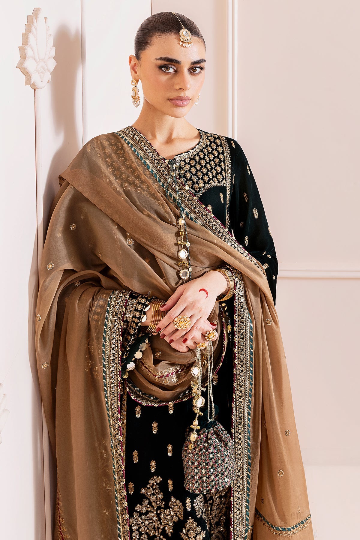 Jazmin | Chandani Velvet Formals 25 | CVF D-01 by Jazmin - Designer Dress  - Type : Ladies Clothes - Available at Libayah - 100% Original 
