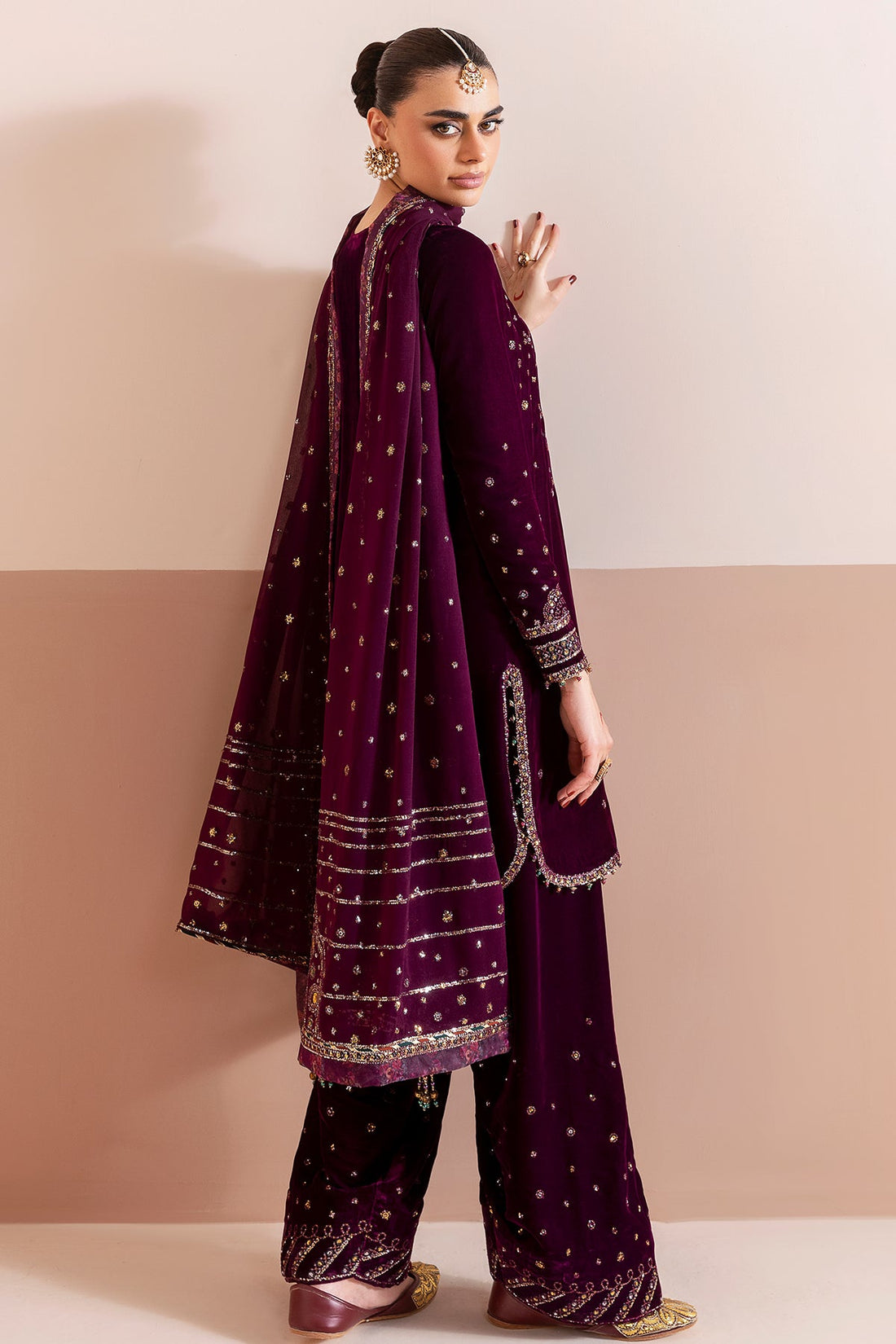 Jazmin | Chandani Velvet Formals 25 | CVF D-05 by Jazmin - Designer Dress  - Type : Ladies Clothes - Available at Libayah - 100% Original 