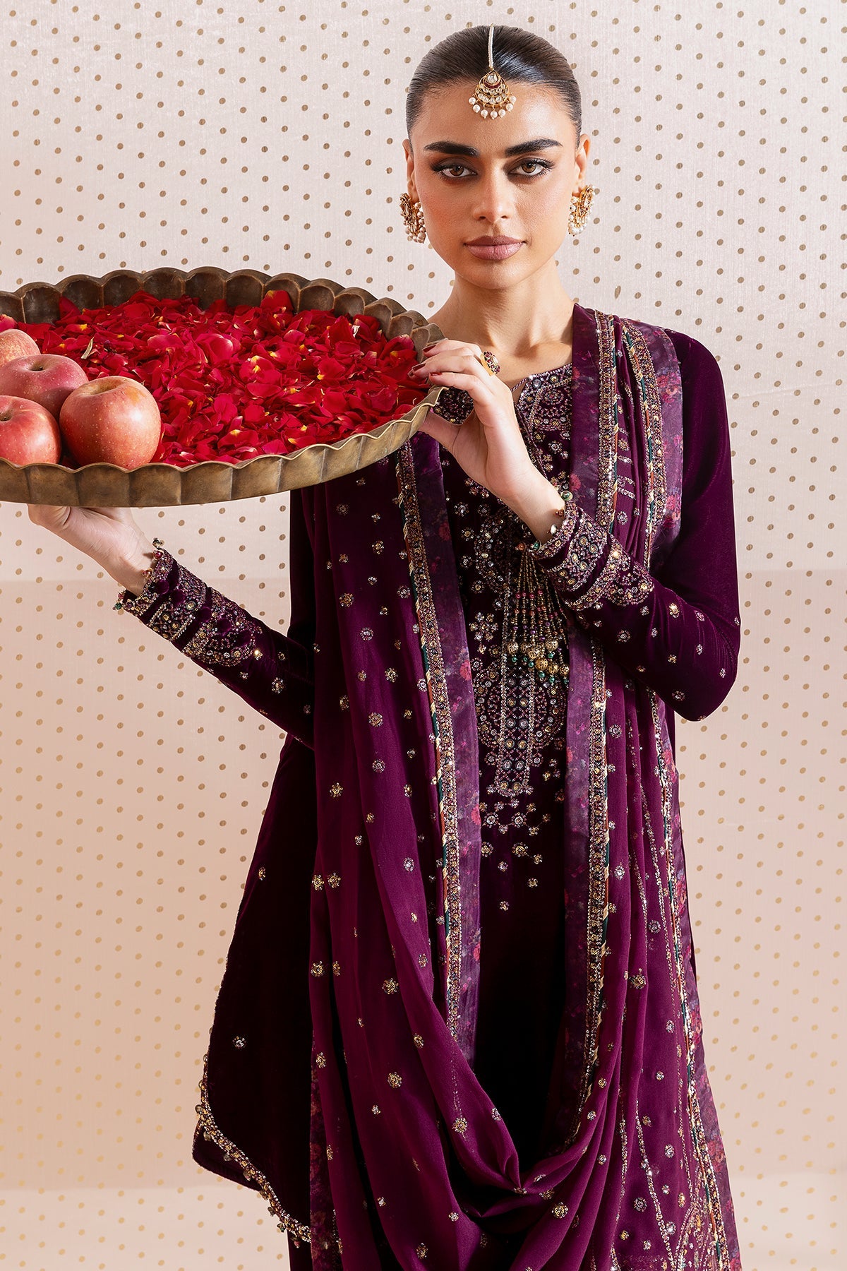 Jazmin | Chandani Velvet Formals 25 | CVF D-05 by Jazmin - Designer Dress  - Type : Ladies Clothes - Available at Libayah - 100% Original 