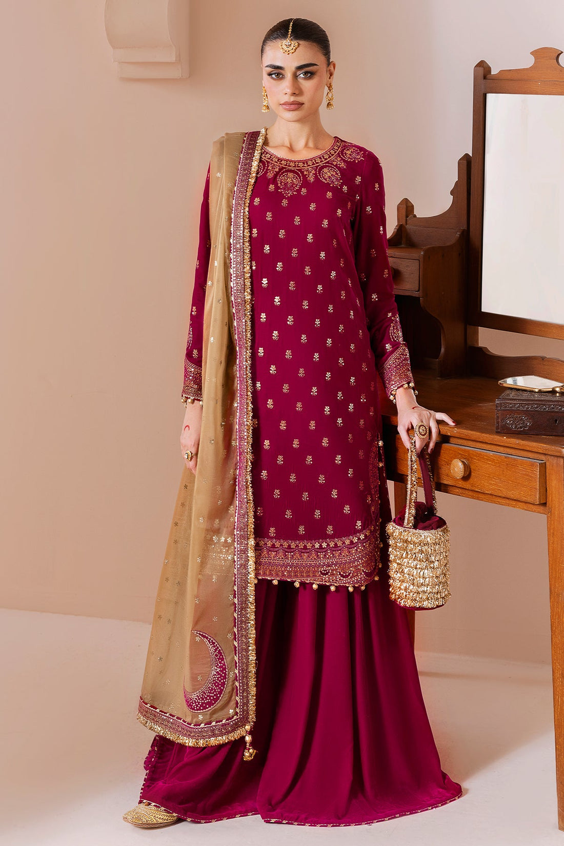 Jazmin | Chandani Velvet Formals 25 | CVF D-11 by Jazmin - Designer Dress  - Type : Ladies Clothes - Available at Libayah - 100% Original 