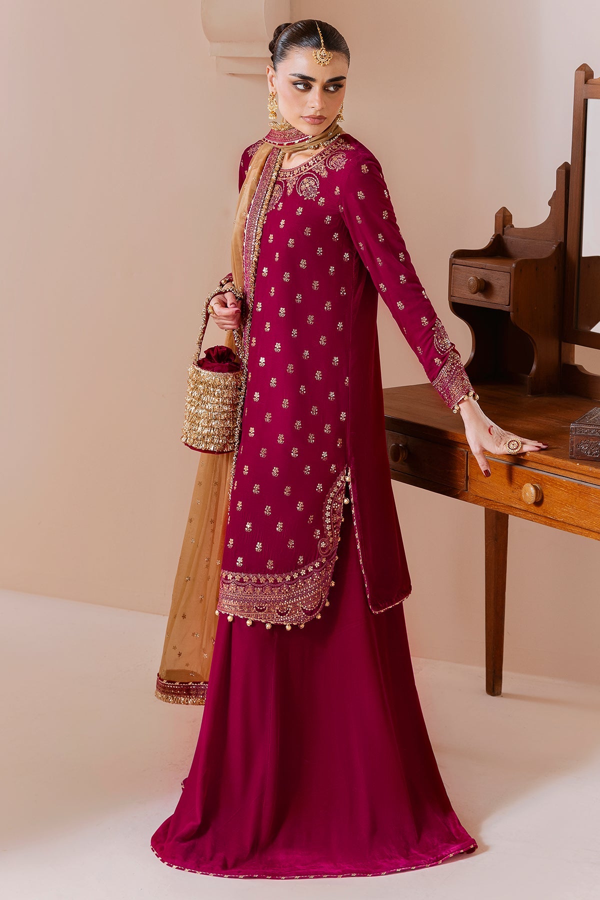 Jazmin | Chandani Velvet Formals 25 | CVF D-11 by Jazmin - Designer Dress  - Type : Ladies Clothes - Available at Libayah - 100% Original 