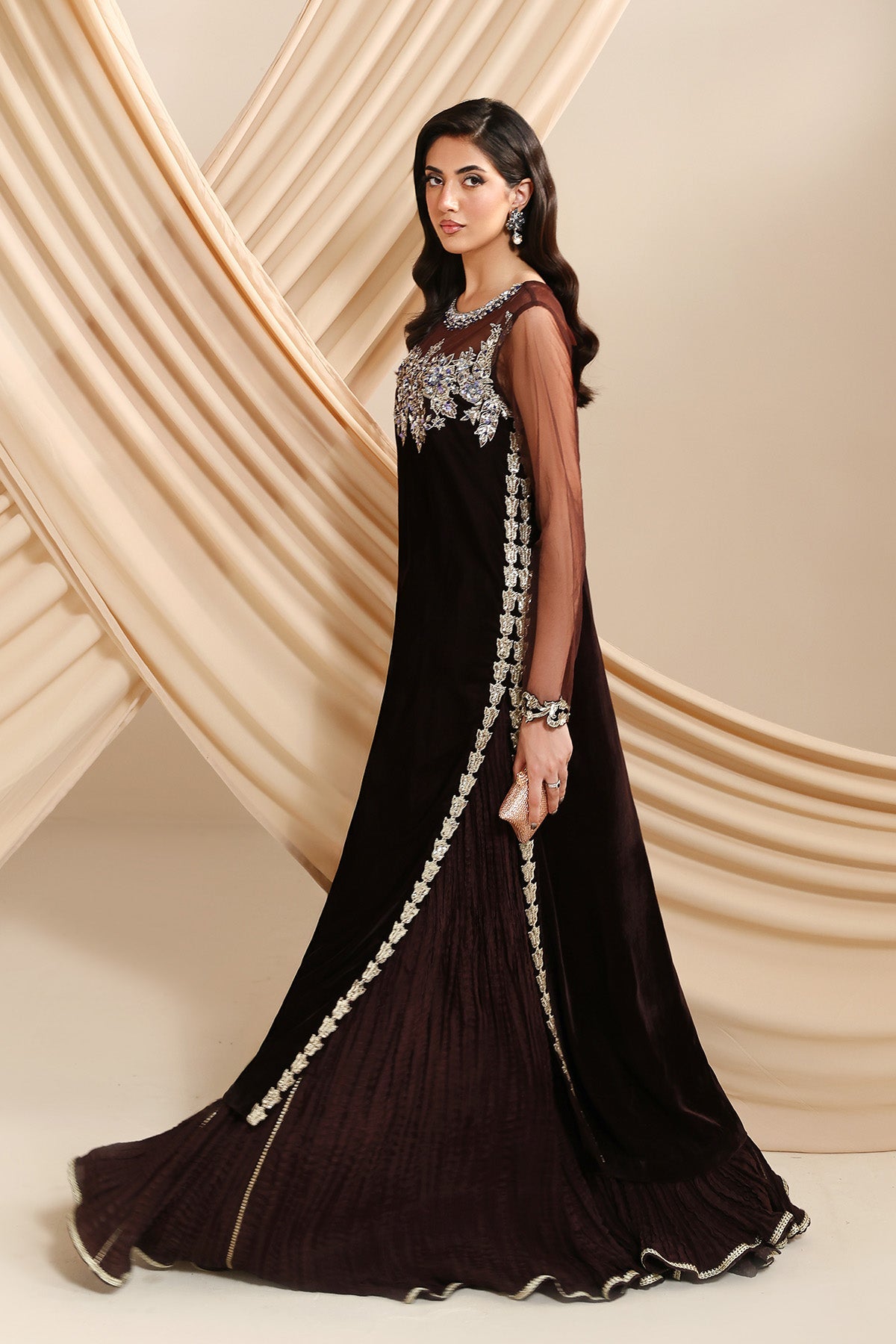 AF-VLT-2211-Aries – authentic Pakistani formal dress from the Alizeh Lamour 25 collection for women in the UK.