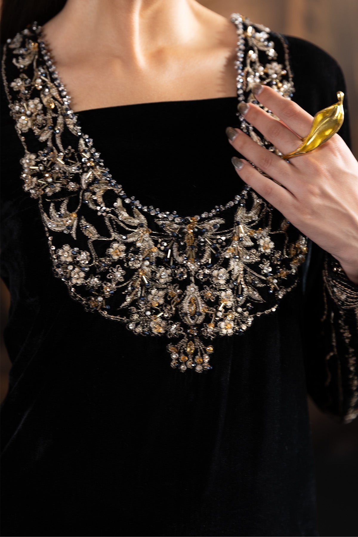 AF-VLT-2212-Celeste – authentic Pakistani formal dress from the Alizeh Lamour 25 collection for women in the UK.