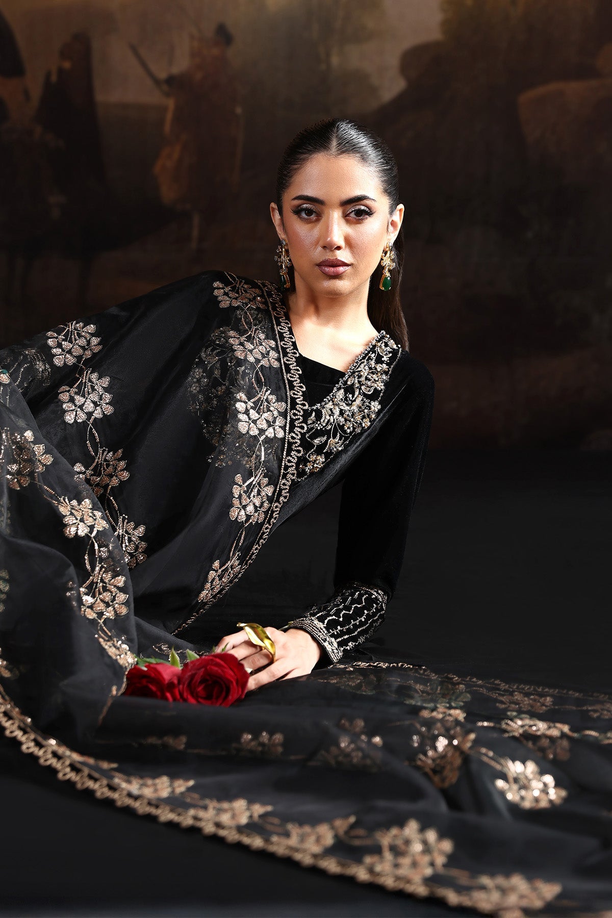 AF-VLT-2212-Celeste – authentic Pakistani formal dress from the Alizeh Lamour 25 collection for women in the UK.
