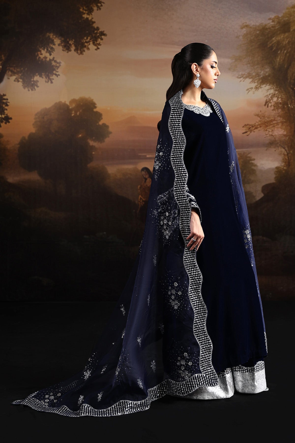 AF-VLT-2208-Velvetine – authentic Pakistani formal dress from the Alizeh Lamour 25 collection for women in the UK.
