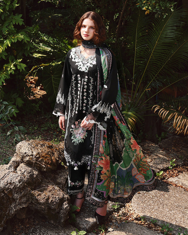 Mushq | The Secret Garden Lawn | Nightshade Bloom by Mushq - Designer Dress  - Type : Ladies Clothes - Available at Libayah - 100% Original 