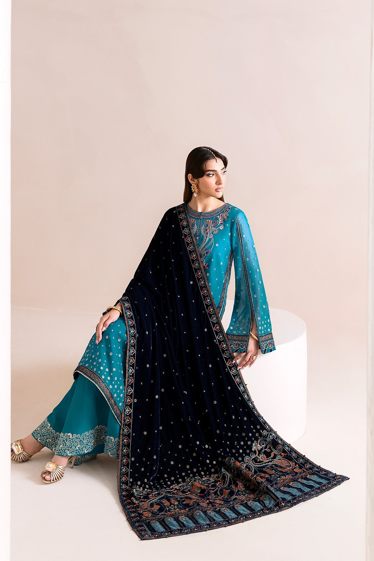 Alizeh | Makhmal Luxury Velvet Edit | Nelofer by Alizeh - Designer Dress  - Type : Ladies Clothes - Available at Libayah - 100% Original 
