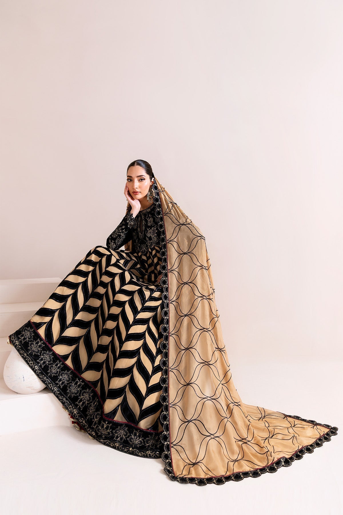 Alizeh | Makhmal Luxury Velvet Edit | Noor Jahan by Alizeh - Designer Dress  - Type : Ladies Clothes - Available at Libayah - 100% Original 