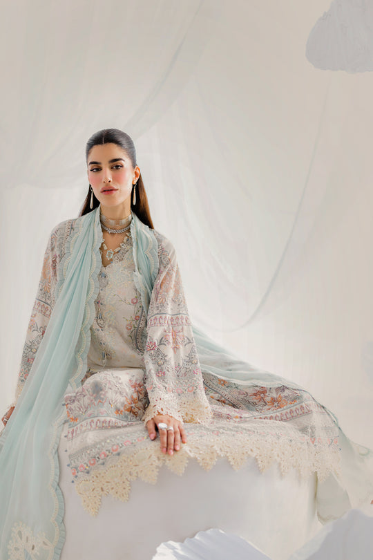 Qalamkar | Luxe Silk 25 | LK-06 NELE by Qalamkar - Designer Dress  - Type : Ladies Clothes - Available at Libayah - 100% Original 