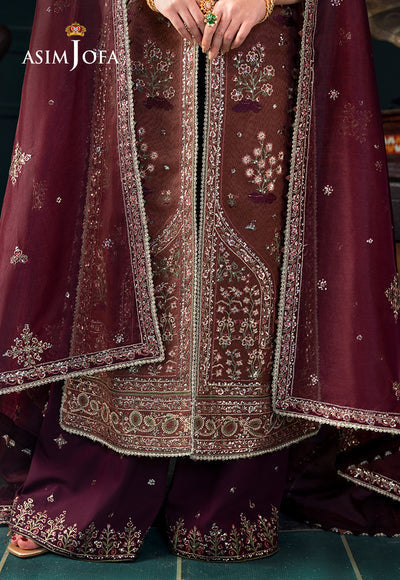 Asim Jofa | Lumiere Formals | AJLFC-08 EMBROIDERED JAVERIA NET by Asim Jofa - Designer Dress - Type : Ladies Clothes - Available at Libayah - 100% Original 