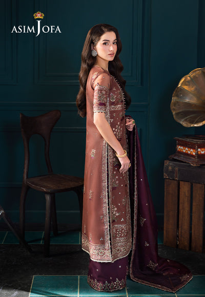 Asim Jofa | Lumiere Formals | AJLFC-08 EMBROIDERED JAVERIA NET by Asim Jofa - Designer Dress - Type : Ladies Clothes - Available at Libayah - 100% Original 