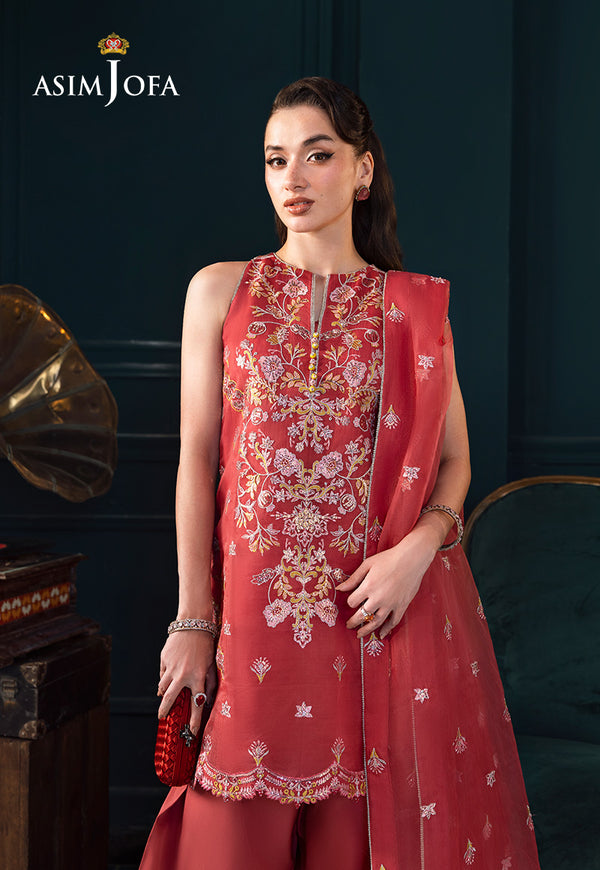 Asim Jofa | Lumiere Formals | AJLFC-06 EMBROIDERED ORGANZA by Asim Jofa - Designer Dress - Type : Ladies Clothes - Available at Libayah - 100% Original 