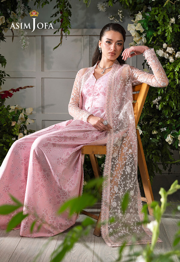 Asim Jofa | Lumiere Formals | AJLFC-02 EMBROIDERED ORGANZA by Asim Jofa - Designer Dress - Type : Ladies Clothes - Available at Libayah - 100% Original 