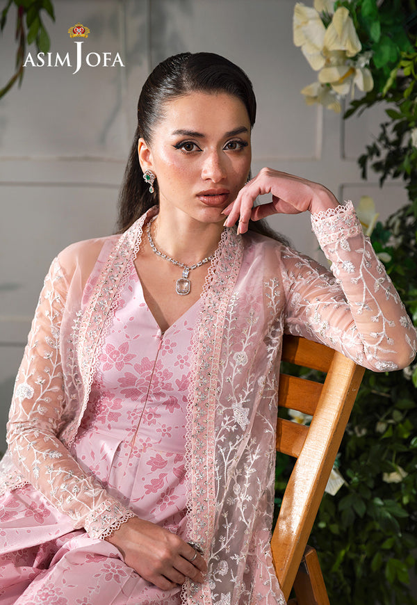 Asim Jofa | Lumiere Formals | AJLFC-02 EMBROIDERED ORGANZA by Asim Jofa - Designer Dress - Type : Ladies Clothes - Available at Libayah - 100% Original 