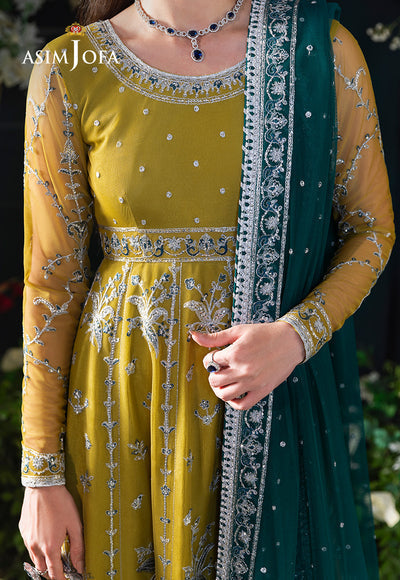 Asim Jofa | Lumiere Formals | AJLFC-10 EMBROIDERED NET by Asim Jofa - Designer Dress - Type : Ladies Clothes - Available at Libayah - 100% Original 
