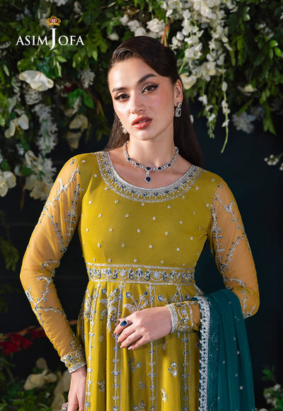 Asim Jofa | Lumiere Formals | AJLFC-10 EMBROIDERED NET by Asim Jofa - Designer Dress - Type : Ladies Clothes - Available at Libayah - 100% Original 