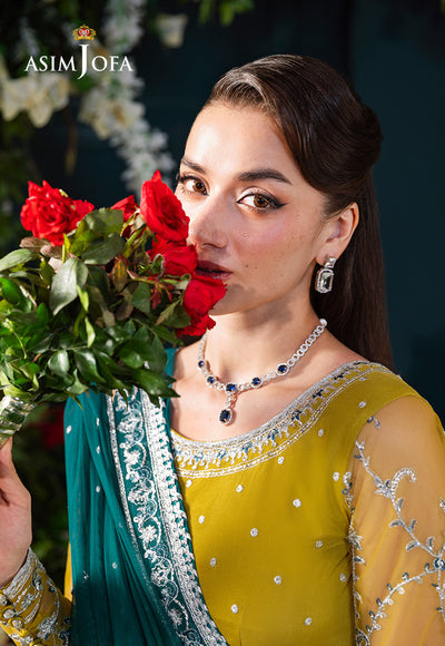 Asim Jofa | Lumiere Formals | AJLFC-10 EMBROIDERED NET by Asim Jofa - Designer Dress - Type : Ladies Clothes - Available at Libayah - 100% Original 