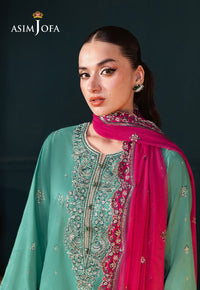 Asim Jofa | Lumiere Formals | AJLFC-04 EMBROIDERED RAW SILK by Asim Jofa - Designer Dress - Type : Ladies Clothes - Available at Libayah - 100% Original 