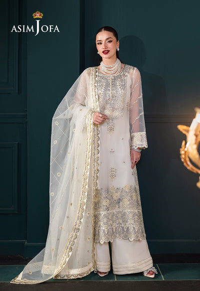 Asim Jofa | Lumiere Formals | AJLFC-03 EMBROIDERED ORGANZA by Asim Jofa - Designer Dress - Type : Ladies Clothes - Available at Libayah - 100% Original 