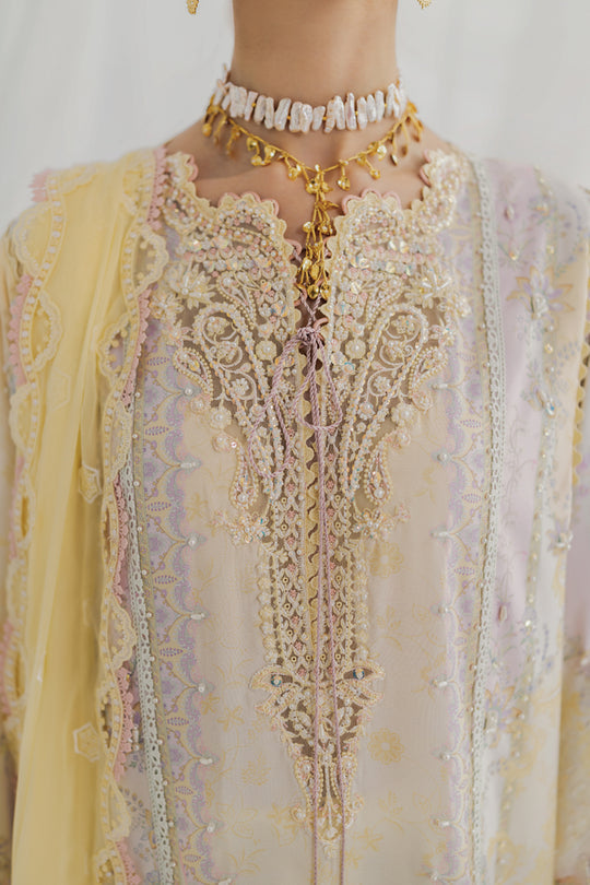 Qalamkar | Luxe Silk 25 | LK-03 LENI by Qalamkar - Designer Dress  - Type : Ladies Clothes - Available at Libayah - 100% Original 