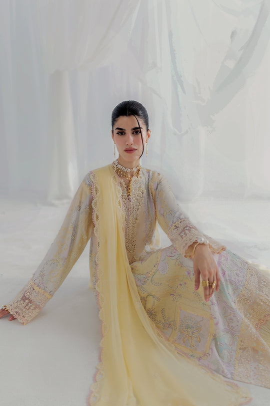 Qalamkar | Luxe Silk 25 | LK-03 LENI by Qalamkar - Designer Dress  - Type : Ladies Clothes - Available at Libayah - 100% Original 