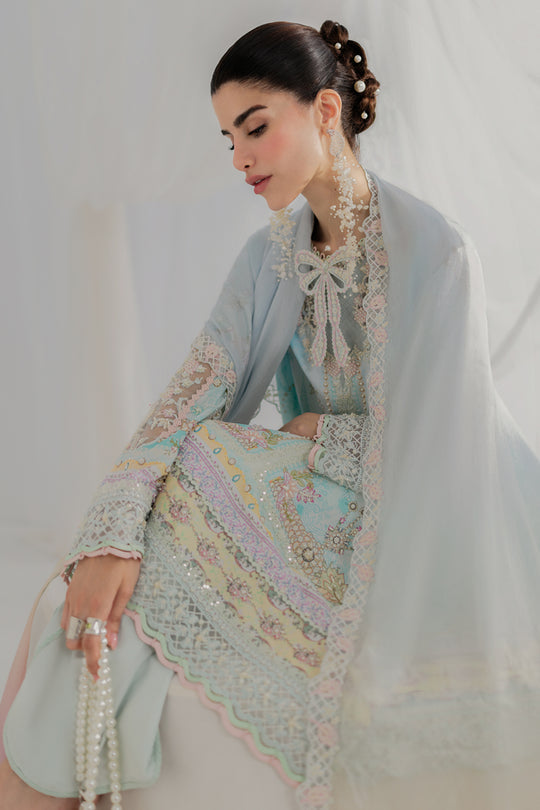Qalamkar | Luxe Silk 25 | LK-01 KEEVA by Qalamkar - Designer Dress  - Type : Ladies Clothes - Available at Libayah - 100% Original 