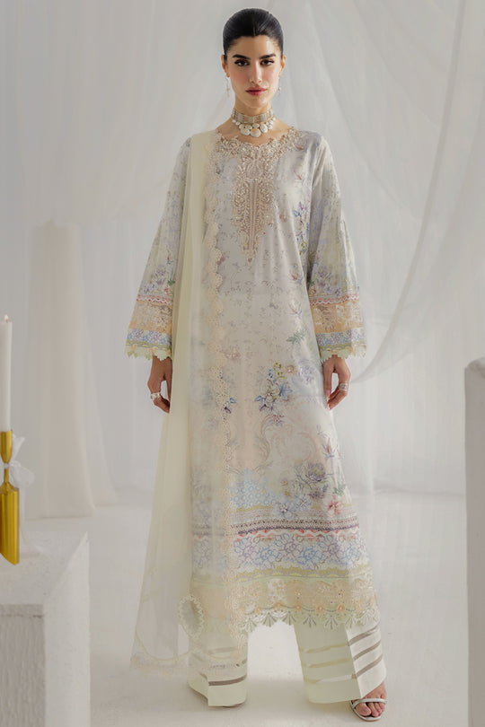 Qalamkar | Luxe Silk 25 | LK-02 ROISIN by Qalamkar - Designer Dress  - Type : Ladies Clothes - Available at Libayah - 100% Original 