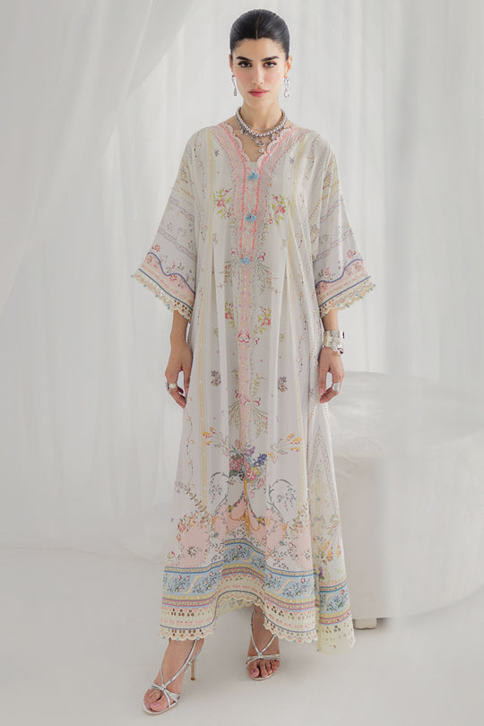 Qalamkar | Luxe Silk 25 | LK-08 BIANCA by Qalamkar - Designer Dress  - Type : Ladies Clothes - Available at Libayah - 100% Original 