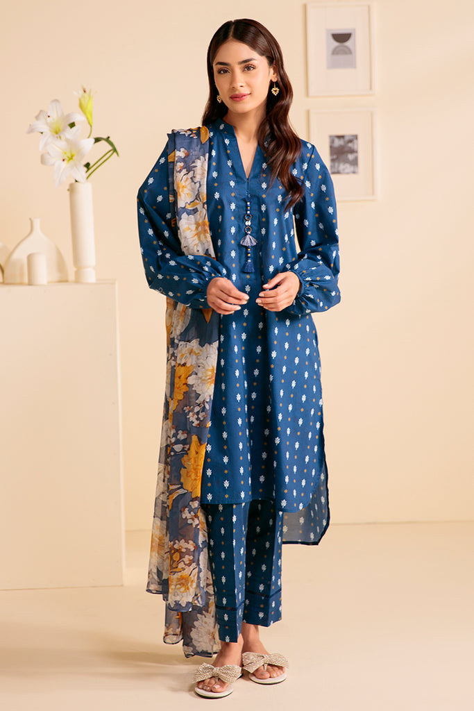 Cross Stitch | Daily Wear | FROSTY SPRING by Cross Stitch - Designer Dress - Type: Casuals - Available at Libayah - 100% Original