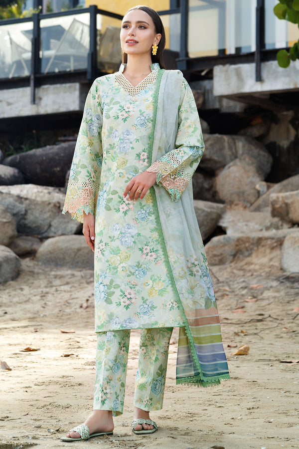 Farasha | Printed Essentials | Mint Bloom by Farasha - Designer Dress - Type: Ladies Clothes - Available at Libayah - 100% Original
