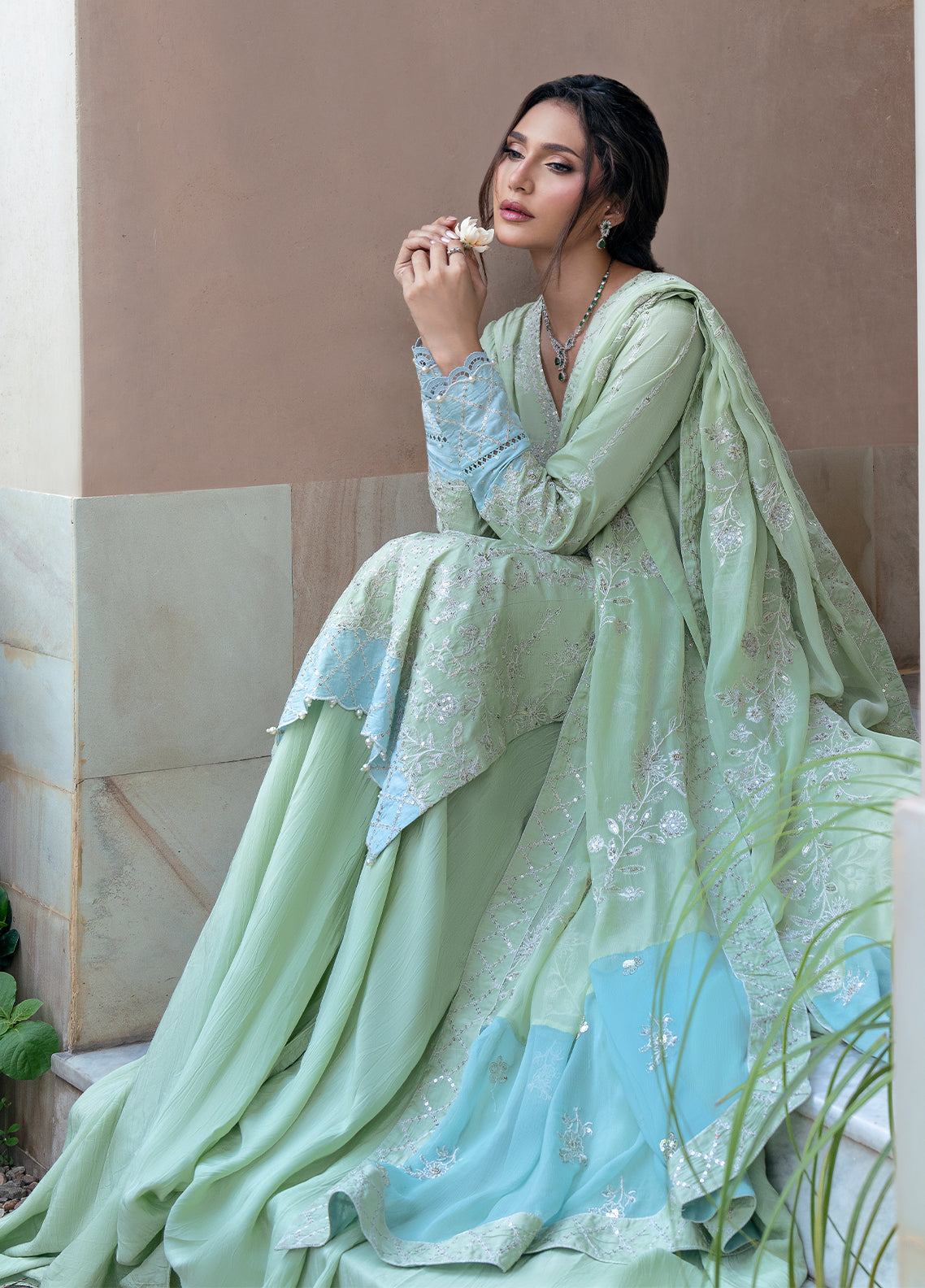 Sahane | Rusukh Premium Formals 26 | FU6605 Mehrma - RUSUKH by Sahane - Designer Dress  - Type : Ladies Clothes - Available at Libayah - 100% Original 