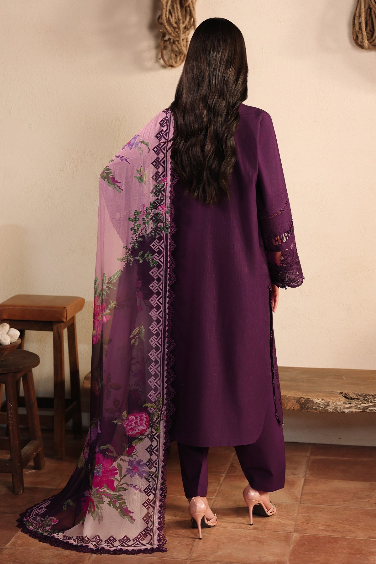 Nureh | Raha Lawn | NE-246 by Nureh - Designer Dress  - Type : Ladies Clothes - Available at Libayah - 100% Original 