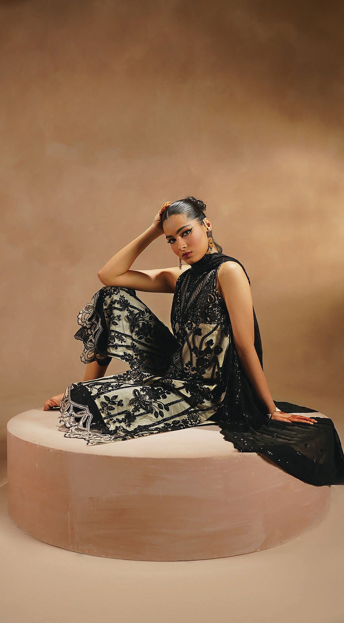 Myeesha | Nayab Formals | Siyaah by Myeesha - Designer Dress - Type: Ladies Clothes - Available at Libayah - 100% Original