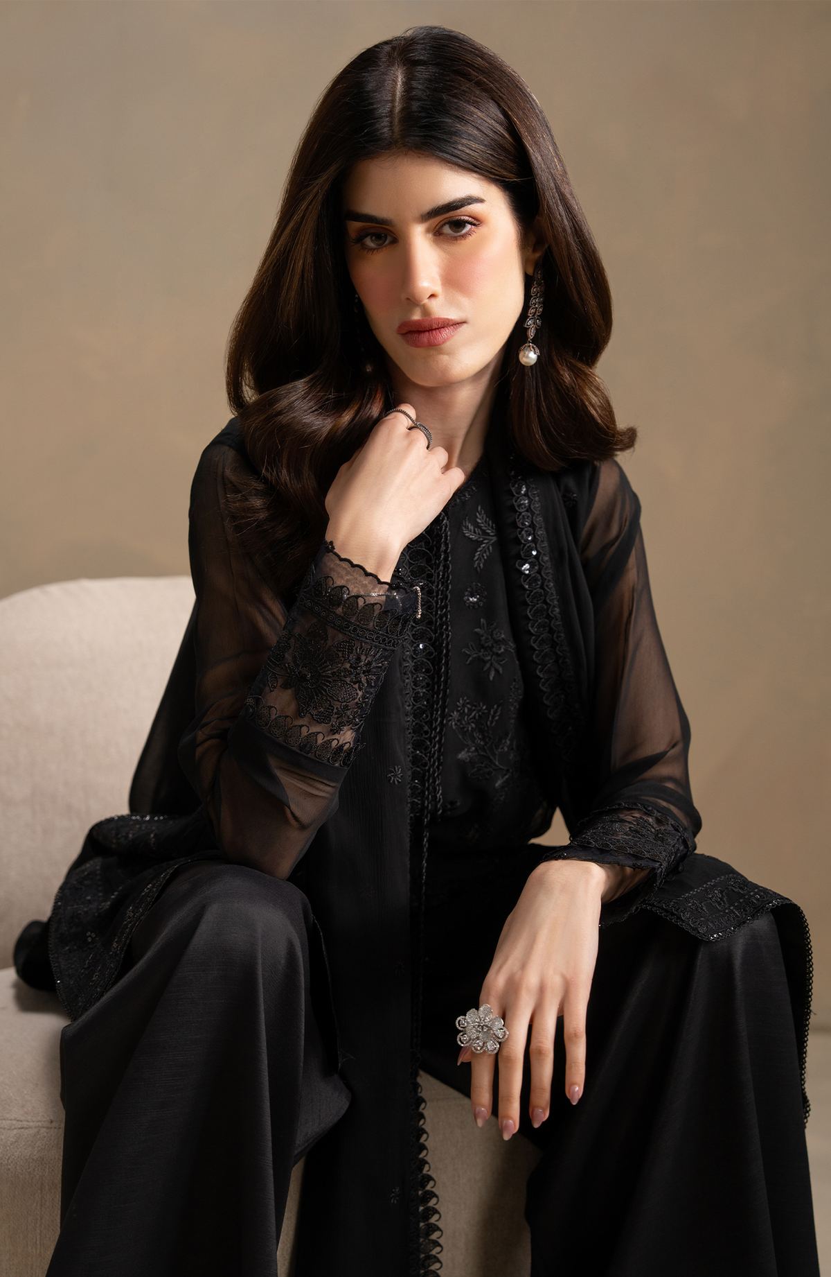 Seran | Lumiere RTW Eid 26 | Eben by Seran - Designer Dress  - Type : Ladies Clothes - Available at Libayah - 100% Original 