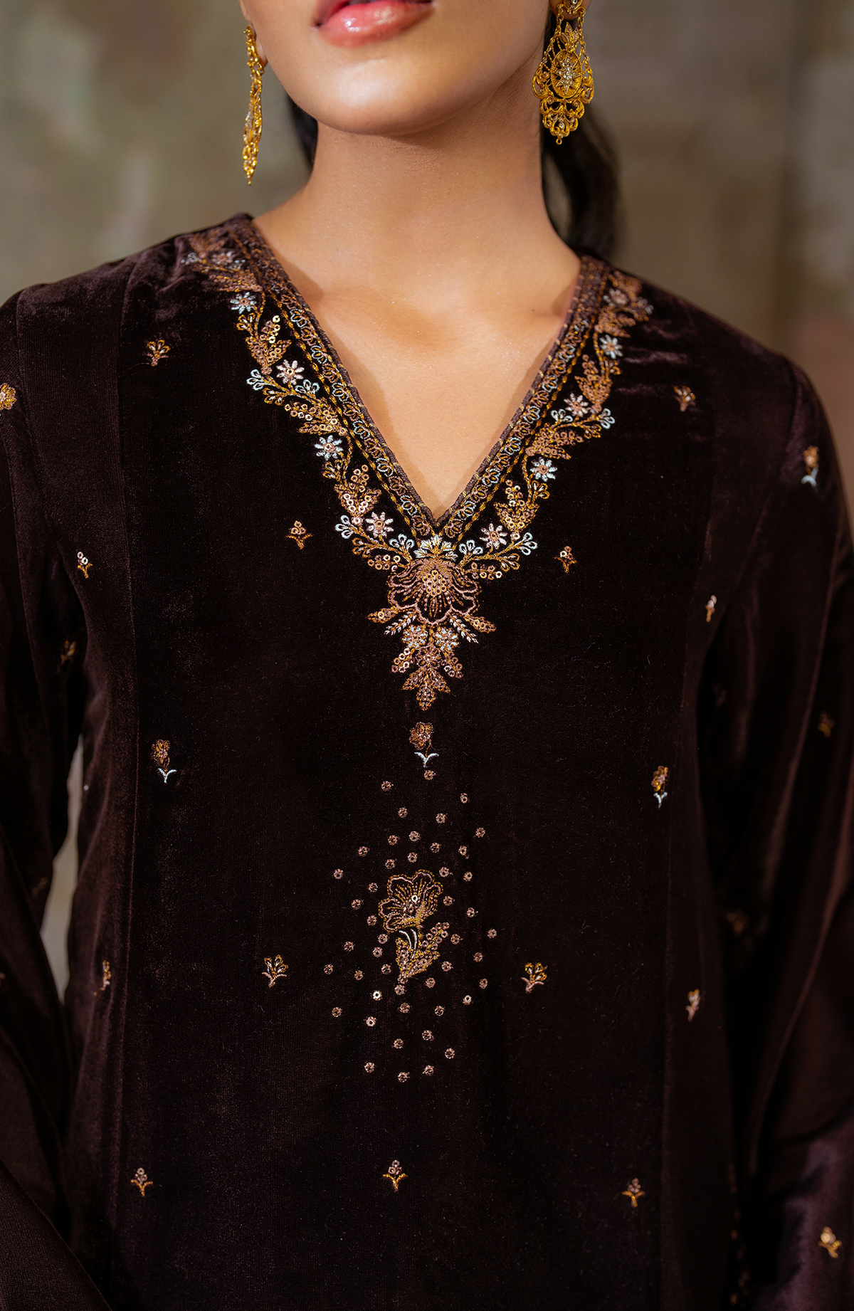 Seran | Velmor Velvet 24 | EMERA by Seran - Designer Dress - Type: Ladies Clothes - Available at Libayah - 100% Original