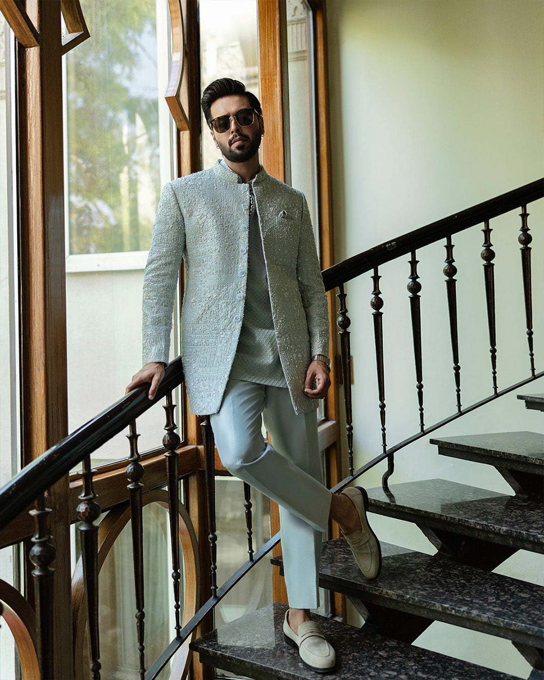 Pakistani Menswear | Faiza Saqlain | Wayez by Faiza Saqlain - Designer Dress - Type: MensWear - Available at Libayah - 100% Original