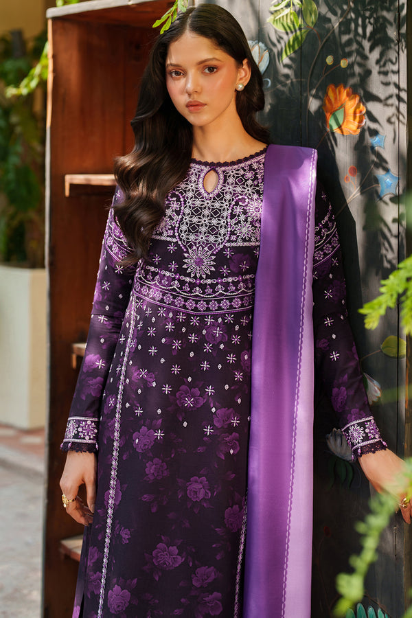 Farasha | Meline Premium Viscose 25 | Plum Powder by Farasha - Designer Dress  - Type : Ladies Clothes - Available at Libayah - 100% Original 