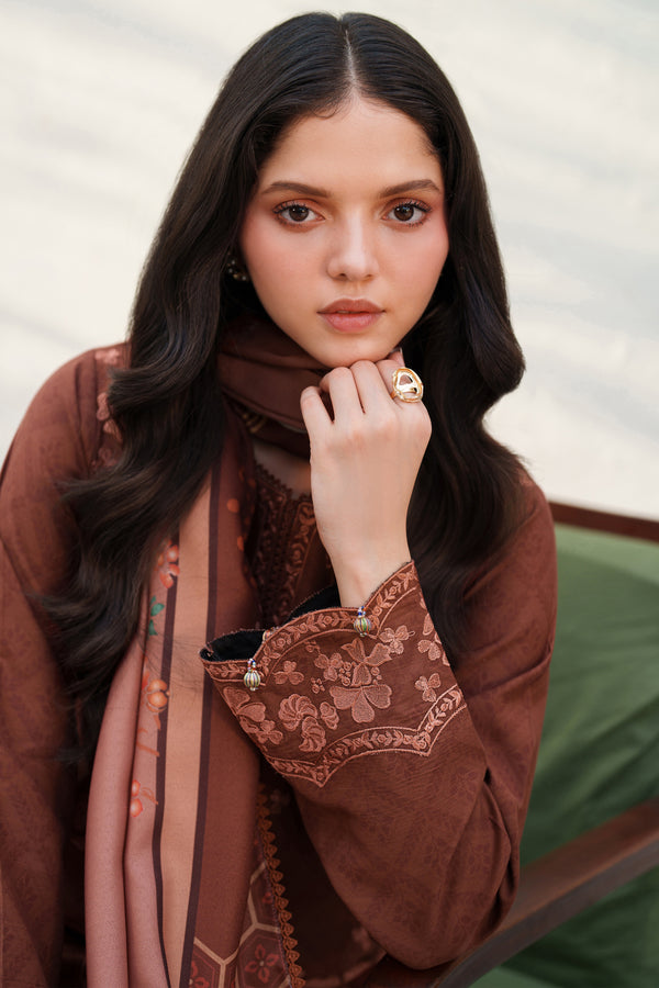 Farasha | Meline Premium Viscose 25 | Brown Clay by Farasha - Designer Dress  - Type : Ladies Clothes - Available at Libayah - 100% Original 