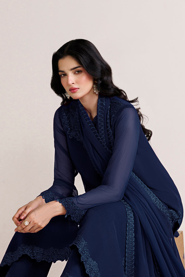 Farasha | Chiffon Essentials 26 | Sapphire Muse by Farasha - Designer Dress  - Type : Ladies Clothes - Available at Libayah - 100% Original 